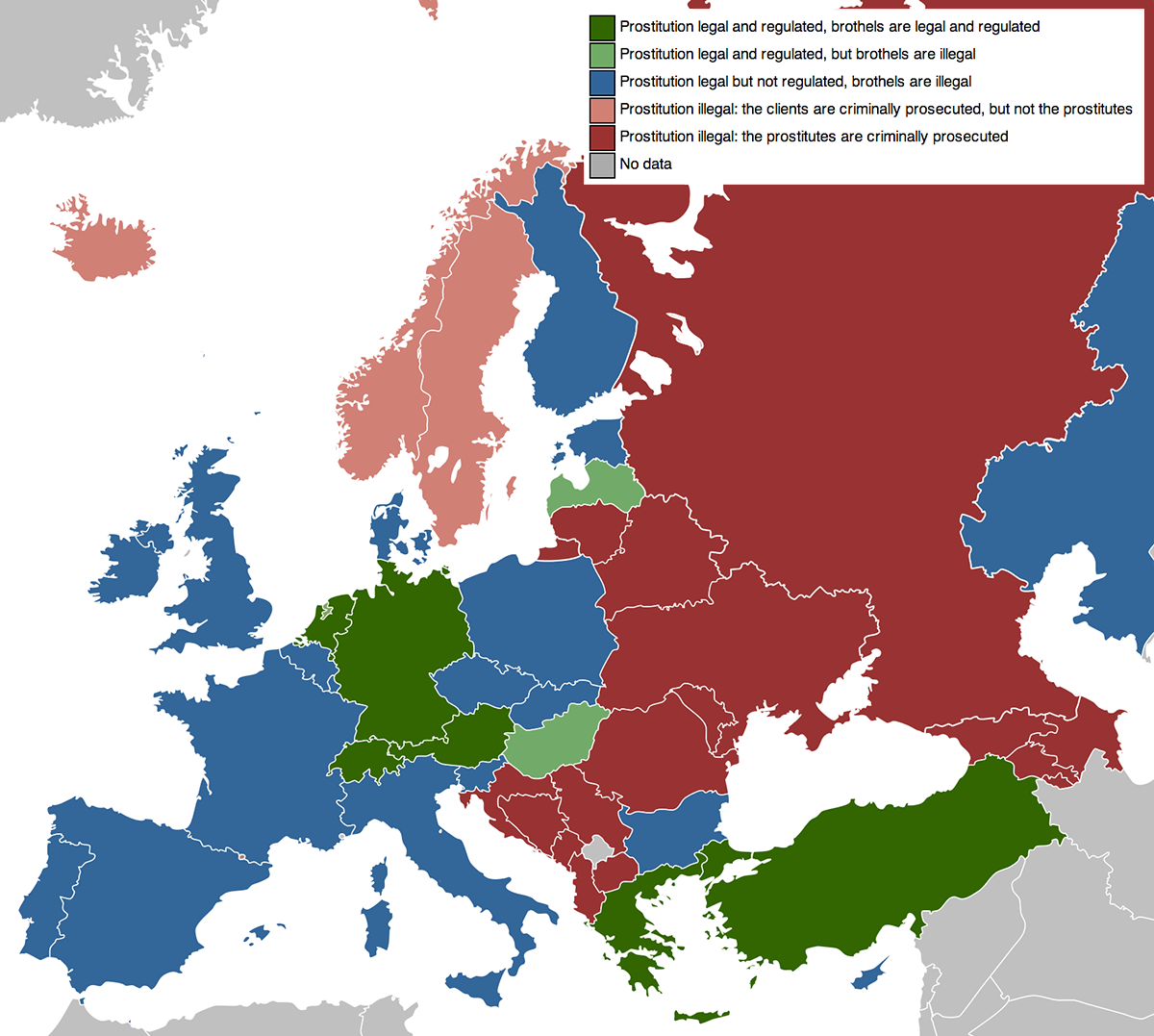 Legalizzazione Prostituzione La Mappa Dei Luoghi In Europa Dove è Consentita 3533