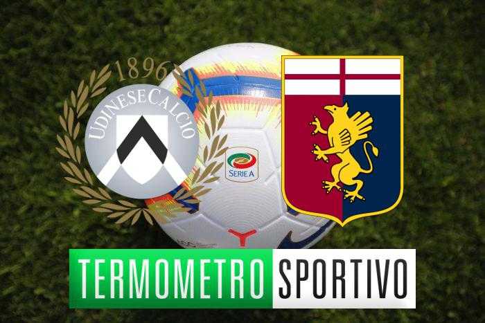Udinese-Genoa diretta streaming, formazioni e cronaca in tempo reale