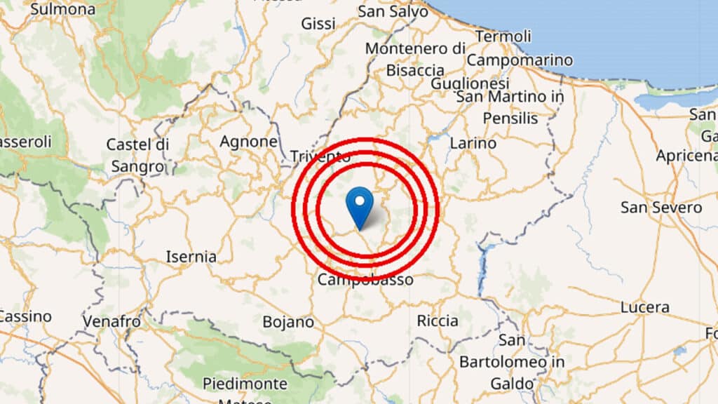 Terremoto Campobasso: scossa nella notte. Paura e pochi danni
